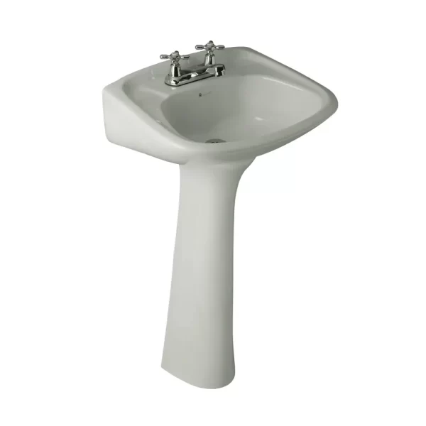 LAVABO FERRARA CON PEDESTAL (BLANCO)